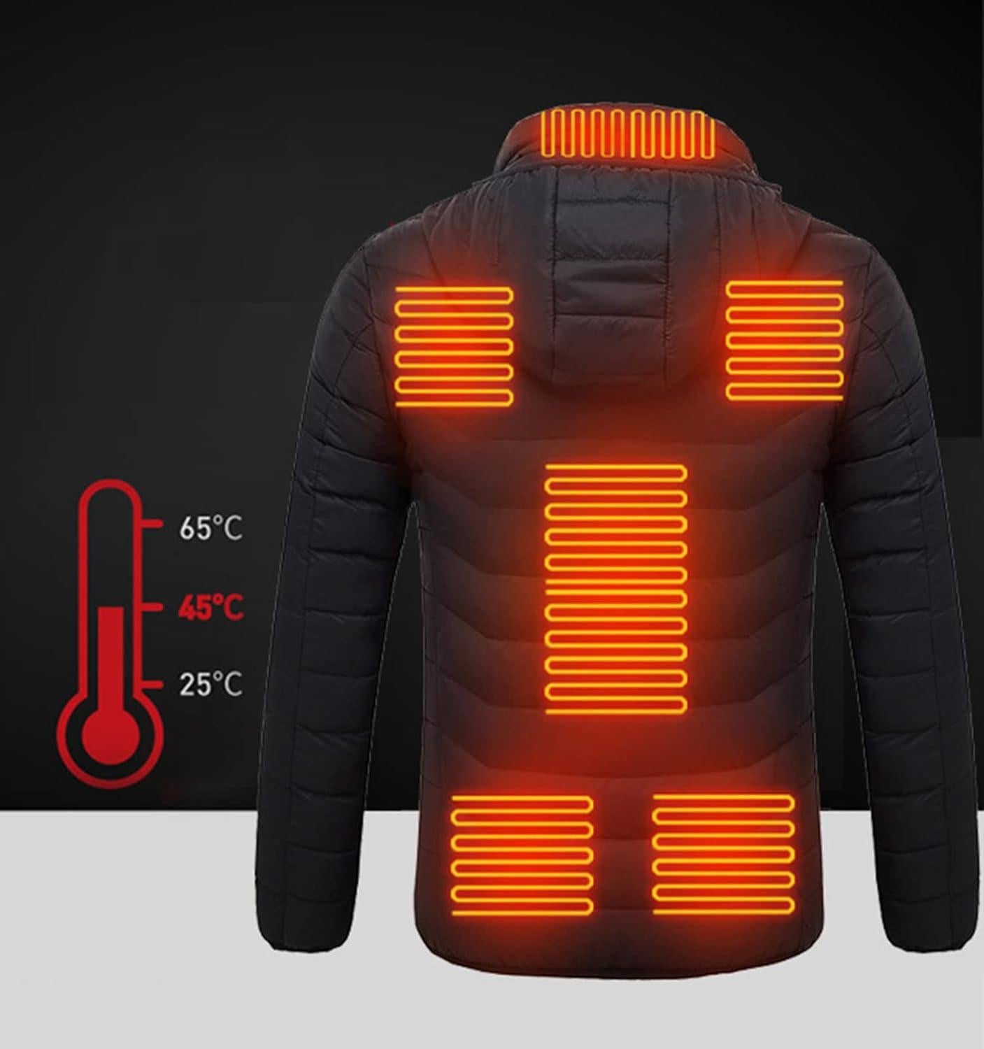 21 Areas Smart Switch USB Electric Heated Jacket Men's Women's